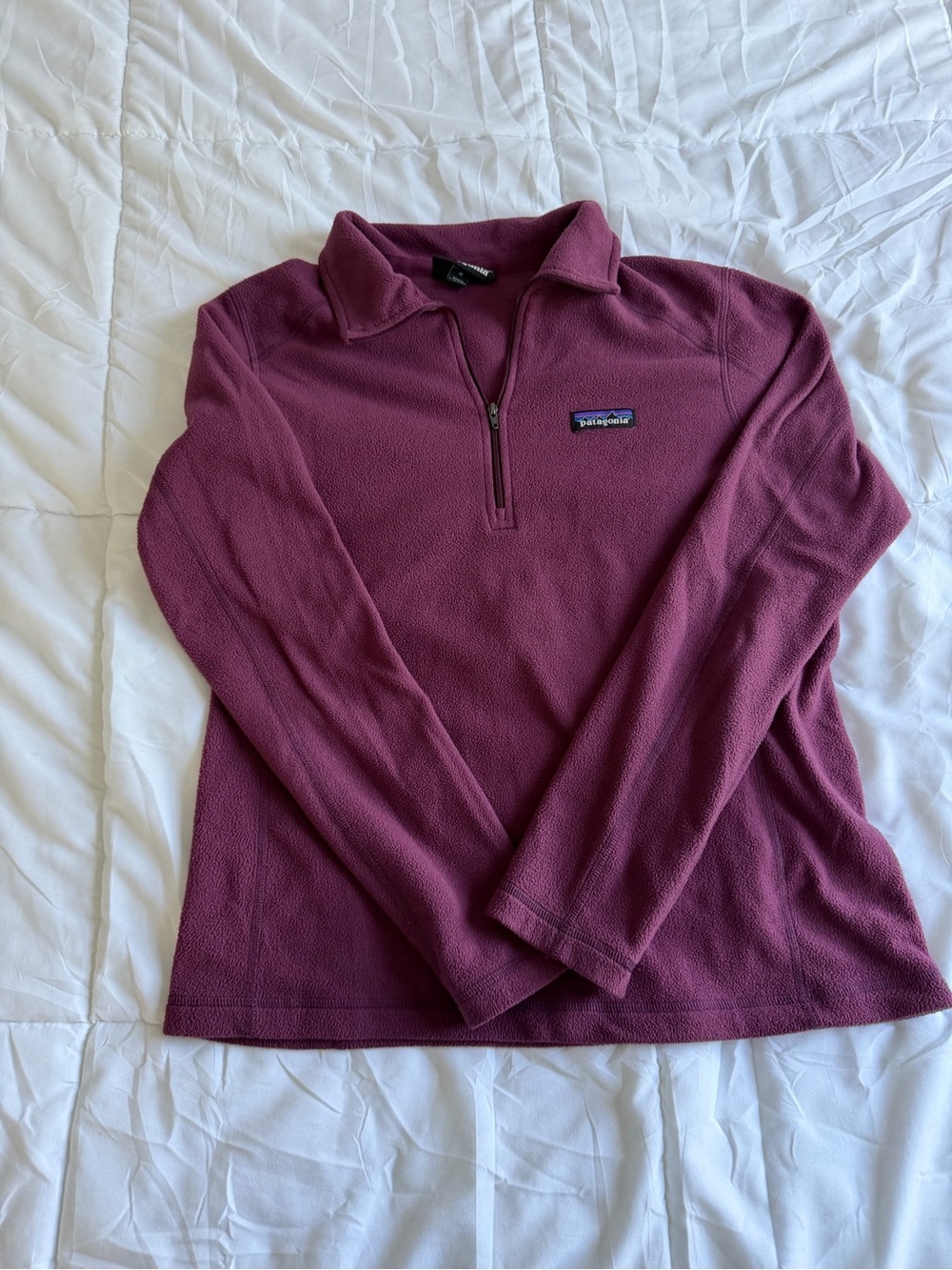 Patagonia Women's Quarter-Zip Fleece Pullover - Plum